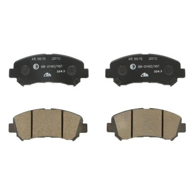 Abbildung von ATE Ceramic 13.0470 5752.2 Bremsbelagsatz exkl. Verschleißwarnkontakt NISSAN: Qashqai / Qashqai+2 I, X Trail, 2, SUZUKI: Kizashi
