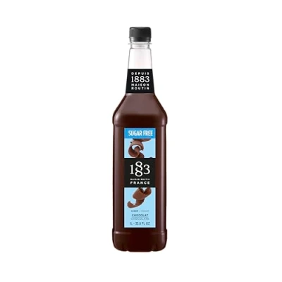 Abbildung von 1883 Maison Routin Premium Schokoladensirup zuckerfrei für Kaffee, heiße Schokolade, Cocktails &amp; Backen PET 1L