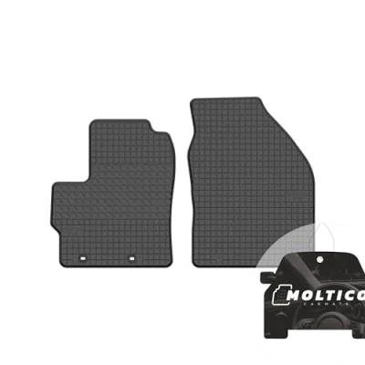 Abbildung von moto MOLTICO Vorne Gummi Automatten Gummimatten Passgenau Allwetter Fussmatten Auto passend für Toyota Yaris IV (2020 )/ HYBRID (2022 ) / Mazda 2