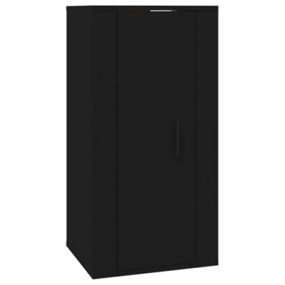 Abbildung von vidaXL TV Wandschrank Hängeschrank Schrank Möbel HiFi Hängend Wohnzimmer Nachtschrank Nachttisch Schlafzimmer Schwarz 40x34,5x80cm