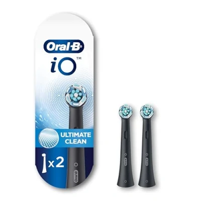 Abbildung von Oral B iO Ultimate Clean Ersatzbürstenköpfe, Schwarz, 2 Stück