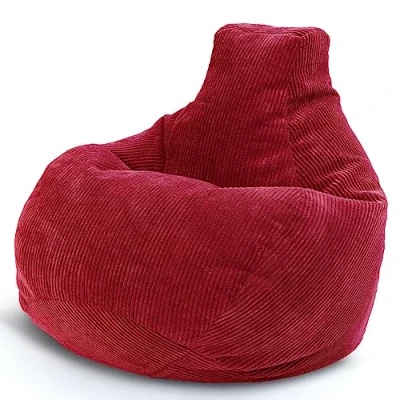Abbildung von Green Bean Sitzsack mit Rückenlehne 80x80x90cm und EPS Perlen Füllung (Indoor geeignet, waschbarer Bezug), Bag Bodenkissen Lounge Sitzhocker Relax Sessel Gamer Gamingstuhl