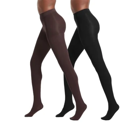 Abbildung von No Nonsense Damen Super Opaque Control Top Tights Strumpfhose, Schwarz/Espresso, X Large