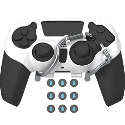 Abbildung von EXknight Leverback V2 PS5 Paddles, Rücktasten Adapter für Controller Fit mit Daumengriffe(Weiß)
