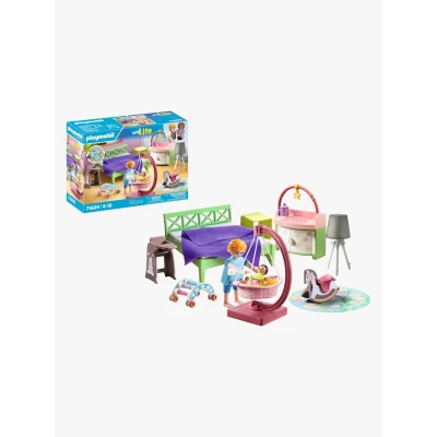 Abbildung von Playmobil® Konstruktions Spielset Schlafzimmer mit Babyspielecke (71609), myLife, (50 St), Made in Europe