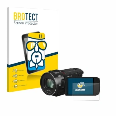 Abbildung von BROTECT Schutzglas für Panasonic HC VX3 Schutzfolie Panzer Folie Glas [Extrem Kratzfest 9H, Anti Fingerprint, Ultra Transparent]