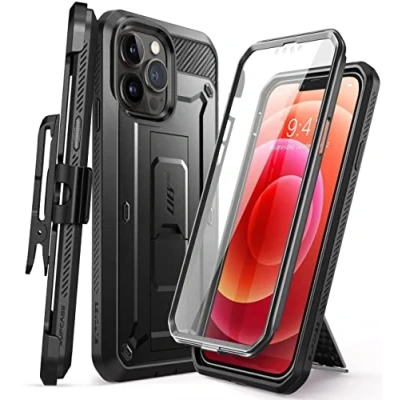 Abbildung von SupCase Outdoor Hülle für iPhone 13 Pro (6.1&quot;) Handyhülle 360 Grad Case Bumper Schutzhülle Cover [Unicorn Beetle Pro] mit Displayschutz 2021 (Schwarz)