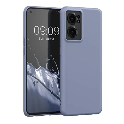 Abbildung von kwmobile Hülle kompatibel mit OnePlus Nord CE 2 5G weiches TPU Silikon Case Cover geeignet für kabelloses Laden Lavendelgrau