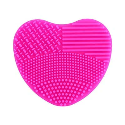 Abbildung von pinselreiniger, 7Colors Make up Pinsel Reiniger Silikon Herz Handschuh Reinigung Kosmetikbrett Wasch Wäscher(07)