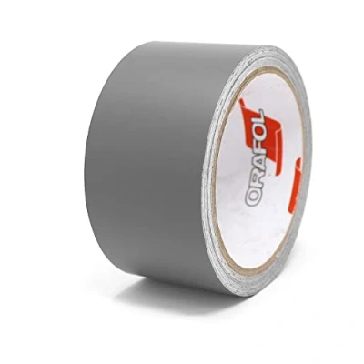 Abbildung von Finest Folia 10 Meter Matt Zierstreifen Auto LKW Motorrad Boot Modellbau Basteln DIY Deko Dekorstreifen Seitenstreifen Klebestreife selbstklebend (Silbergrau matt, 50mm Breite)