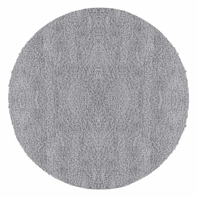 Abbildung von Carpetsale24 Shaggy Hochflor Teppich Wohnzimmer 80 cm Rund Hellgrau Modern Flauschiger Extra Weich, Pflegeleicht und Einfarbig Ideal als für Schlafzimmer, Esszimmer Küche