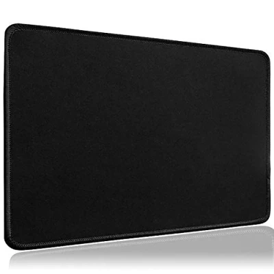 Abbildung von LIEVD Mauspad Gaming Schwarz 2 Größen (XXL 900 x 400 mm) &amp; M (280x200mm) Schreibtischunterlage Mousepad rutschfest für verbesserte Geschwindigkeit Präzision