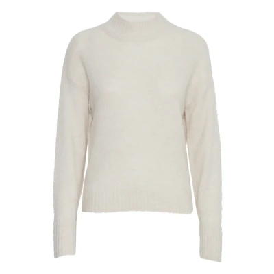 Abbildung von ICHI Ihkamara LS Strickpullover, Damen, Größe: Medium, Cloud dancer