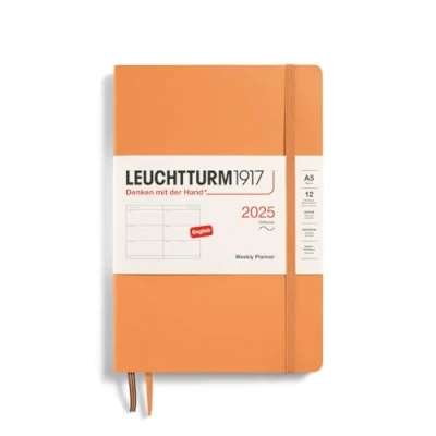 Abbildung von LEUCHTTURM1917 370787 Wochenkalender Medium (A5) 2025, Softcover, Apricot, Englisch
