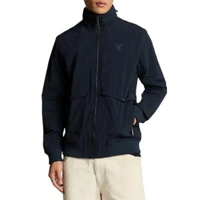 Abbildung von Lyle &amp; Scott Crinkle Jacket Leichte Jacke, Herren, Größe: Large, Dark navy