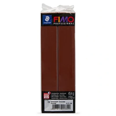 Abbildung von Staedtler FIMO professional ofenhärtende Modelliermasse (Großblock 454g (1 lb)) Farbe: schokolade, Schoko