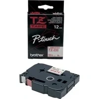 Abbildung von Brother TZe 232 (12 mm) Rot bis weiß Tape
