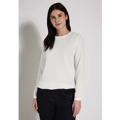 Abbildung von Cecil MIT Smockdetail Bluse, Damen, Größe: Large, Weiß