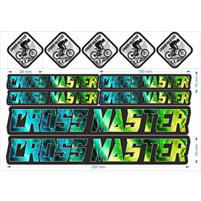 Abbildung von beihaasnatuerlich® Aufkleber Sticker Cross Master Polizei, Feuerwehr, Police 11 teiliges Set Zubehör für Bobbycar, Fahrrad, Laufrad, Bike, Boot, Playmobil, Plakette RC