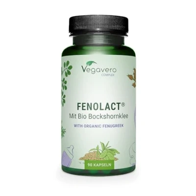 Abbildung von FenoLact® für Stillende Mit Bio Bockshornklee &amp; Organic Moringa Quatrefolic® Folsäure, Vitamin D3, B12 und Eisen Vegan Ohne Zusätze 90 Kapseln Deutsche Produktion von Vegavero®