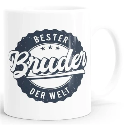 Abbildung von MoonWorks Tasse Kaffeetasse Bester Bruder der Welt Geschenk Geschenktasse MoonWorks®, Keramik