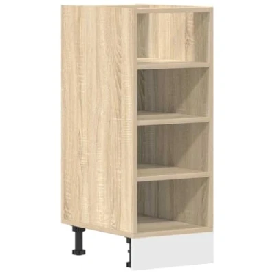 Abbildung von vidaXL Unterschrank Sonoma Eiche 30x44,5x81,5 cm Holzwerkstoff, Küchenschrank, Schrank Küche, Küchenmöbel, Küchenzeile