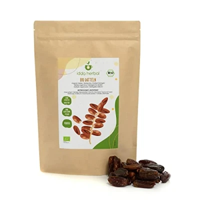 Abbildung von BIO Datteln Entsteint (1kg), Entkernte getrocknet aus biologischem Anbau, 100% Natürlich und rein, Verzehrfertiger Fruchtsnack, Vegan