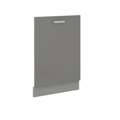Abbildung von Küchen Preisbombe Frontblende Geschirrspüler vollintegriert 60 cm Grau Hochglanz Küche Bianca Grey (Frontblende vollintegriert, 1 St), Modern