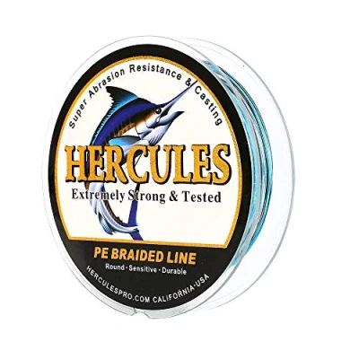 Abbildung von HERCULES Super Cast 100m 2000m Yards Geflochtene Angelschnur 10lb 300lb Test für Salzwasser Süßwasser PE Geflecht Fischdraht Superline 8 Stränge