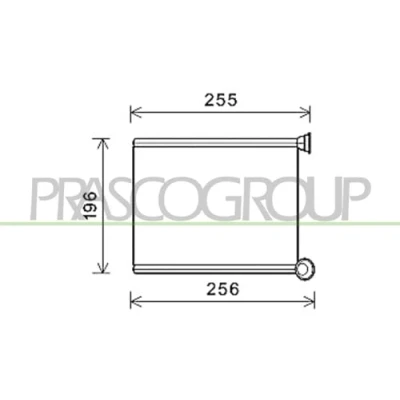 Abbildung von PRASCO CI705H001 Wärmetauscher PEUGEOT: 308 I Schrägheck, SW, CC, CITROËN: C3 Picasso
