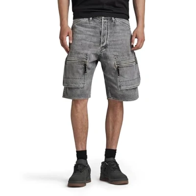 Abbildung von G Star Cargo Loose Jeans Shorts, Herren, Größe: 31, Faded grey neblina