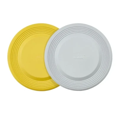Abbildung von PiuPet® Frisbee Hund I 22cm Durchmesser Farben gut erkennbar für Hunde 2er Set Frisbees Hundefrisbee Dog Hundespielzeug