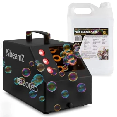 Abbildung von BeamZ B300LED bubble machine set with 5 litres of liquid and remote