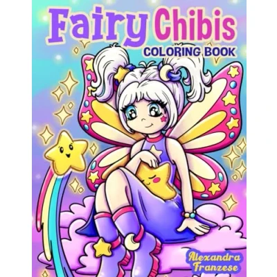 Abbildung von Fairy Chibis Coloring Book: Magical Chibi Characters to Color, Fun for Any Age, Fantasy Inspired Hand Drawn Images, Relaxing and Stress Relief Activities (Chibi Books)