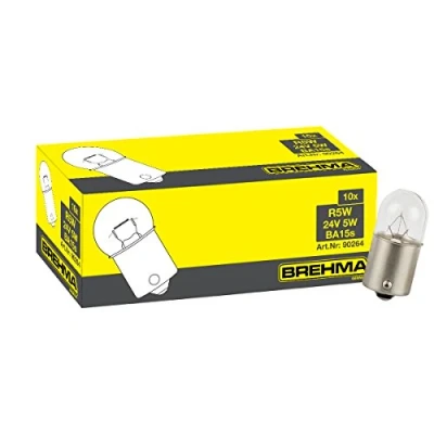 Abbildung von BREHMA 10x R5W 24V Kugellampe BA15s 24 Volt 5 Watt
