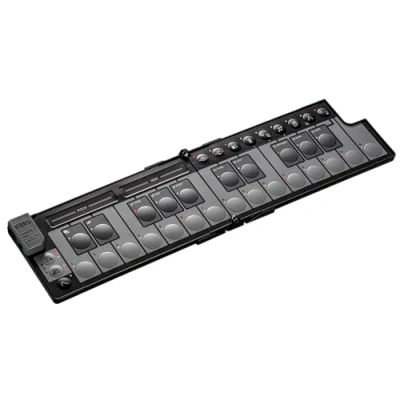 Abbildung von Korg nanoKEY Fold Faltbarer 25 Tasten MIDI Keyboard Controller mit USB C und TRS Schwarz