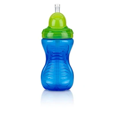 Abbildung von Nûby 099290 Becher aus Polypropylen mit Stroh tropffrei, 300 ml, mehrfarbig