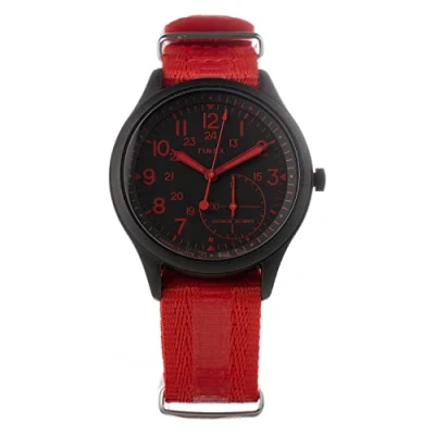 Abbildung von Timex Herren Analog Quarz Uhr mit Leder Armband TW2R37900