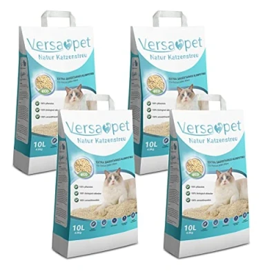 Abbildung von Versapet TOFU Katzenstreu klumpend Klumpstreu 4 x 4,6 kg