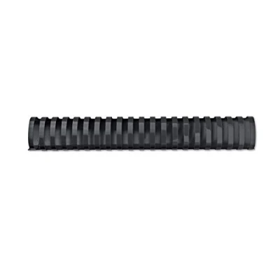 Abbildung von GBC 335000 Binderücken Plastik, A4, 21 Ringe, oval 32 mm, für 280 Blatt, schwarz (50 Stk)