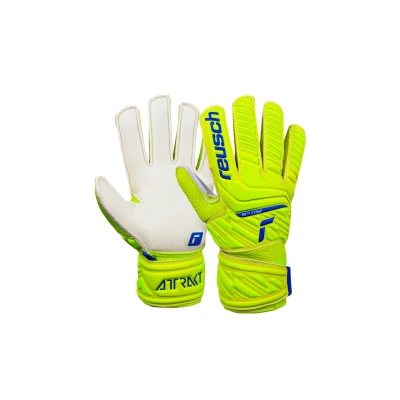 Abbildung von Reusch Unisex Torwarthandschuhe Attrakt Solid Junior safet yellow/dp blue/whit 4
