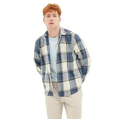 Abbildung von Trendyol Hemd, Herren, Größe: Small, Navy blue