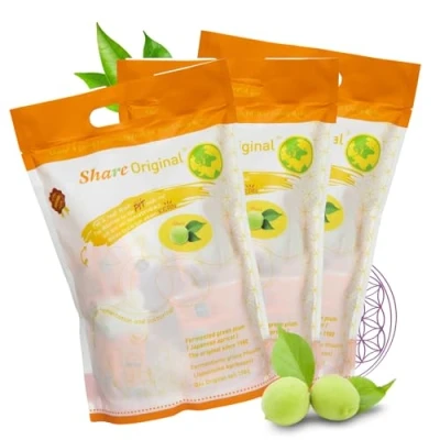 Abbildung von 3 x 500g Share Original fermentierte grüne Pflaume jap. Aprikose Monatskur, fermentiert Pflaume, schmeckt köstlich süß säuerlich, vegan, laktosefrei
