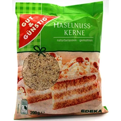 Abbildung von Gut &amp; Günstig Haselnusskerne naturbelassen gemahlen, 25er Pack (25 x 200g)