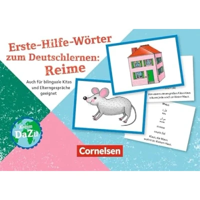 Abbildung von Erste Hilfe Wörter zum Deutschlernen: Reime: Auch für bilinguale Kitas und Elterngespräche geeignet (Deutsch lernen mit Fotokarten Kita)