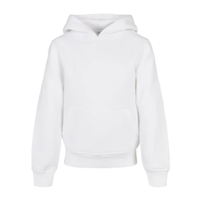 Abbildung von Build Your Brand Unisex Kinder Organic Basic Kids Hoody Kapuzenpullover, white, 122 128