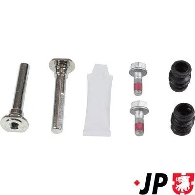 Abbildung von JP GROUP 3464003510 Führungshülsensatz, Bremssattel Vorderachse links, rechts mit Schrauben HONDA: CIVIC 7 Coupe, Hatchback