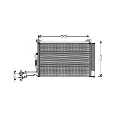 Abbildung von Kondensator, Klimaanlage AVA COOLING BW5264D