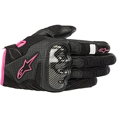 Abbildung von Alpinestars Motorradhandschuhe Stella Smx 1 Air V2 Gloves Black Fuchsia, Schwarz/Fuchsia, S
