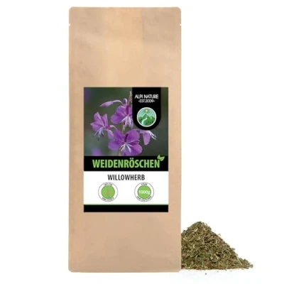 Abbildung von Weidenröschen Tee kleinblütig (1kg), Weidenröschentee geschnitten, schonend getrocknet, 100% rein und naturbelassen zur Zubereitung von Tee, Kräutertee